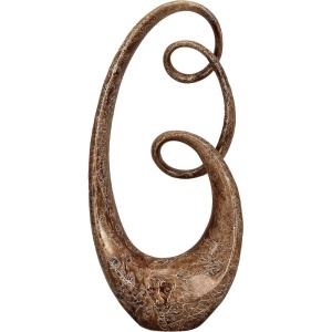 imageDeco 79 Polystone Abstract Decorative Sculpture Swirl Home Decor Statue Accent Figurine 14quot x 8quot x 31quot Brown14 x 8 x 31