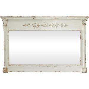 imageDeco 79 Rustic Wood Wall Mirror 43quotx33quot Brown WhiteWhite