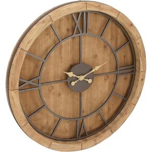 imageDeco 79 Wooden Decorative Wall Clock for Home and Room 40quot x 3quot x 40quot BrownBrown