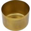 imageCosmoLiving by Cosmopolitan Metal Indoor Outdoor Planter Small Planter Pot Set of 3 Planters 9 7 6H SilverGold