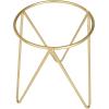 imageCosmoLiving by Cosmopolitan Metal Indoor Outdoor Planter Small Small Planter Pot with Removable Stand Set of 2 Planters 5quot 4quotW SilverGold