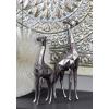 imageCosmoLiving by Cosmopolitan Polystone Giraffe Decorative Sculpture Home Decor Statues Set of 2 Accent Figurines 12quot 15quotH GoldSilver
