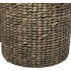 imageCosmoLiving by Cosmopolitan Seagrass Handmade Decorative and Functional Storage Basket Basket Organizer with Liner and Matching Tops Set of 2 Basket for Storage 24quot 25quotH Dark BrownDark Brown