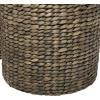 imageCosmoLiving by Cosmopolitan Seagrass Handmade Decorative and Functional Storage Basket Basket Organizer with Liner and Matching Tops Set of 2 Basket for Storage 24quot 25quotH Dark BrownDark Brown