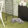 imageDeco 79 080439 Modern Farmhouse MgO Garden Sculpture SMALL SIZE BlackBlack