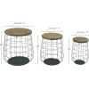 imageDeco 79 42537 Set of 3 Magnificent Metal Wood Baskets 18quot20quot23quotH Brown