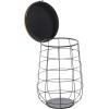 imageDeco 79 42537 Set of 3 Magnificent Metal Wood Baskets 18quot20quot23quotH Brown