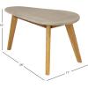 imageDeco 79 77411 End Sofa Small Side AntiRust and Waterproof Indoor Snack Modern Resin Outdoor Accent Table 45quot x 26quot x 18quot GreyGrey