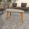 imageDeco 79 77411 End Sofa Small Side AntiRust and Waterproof Indoor Snack Modern Resin Outdoor Accent Table 45quot x 26quot x 18quot GreyGrey