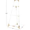 imageDeco 79 Acrylic Plastic Display Easel Adjustable 7 Tier Floor Standing Easel with Gold Metal Hardware and Chain Support Display Stand 19quot x 22quot x 56quot ClearClear