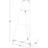 imageDeco 79 Acrylic Plastic Display Easel Adjustable 7 Tier Floor Standing Easel with Gold Metal Hardware and Chain Support Display Stand 19quot x 22quot x 56quot ClearClear