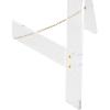imageDeco 79 Acrylic Plastic Display Easel Adjustable 7 Tier Floor Standing Easel with Gold Metal Hardware and Chain Support Display Stand 19quot x 22quot x 56quot ClearClear