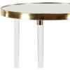 imageDeco 79 Acrylic Plastic Side End Accent Table End Table with Mirrored Top and Acrylic Legs Side Table 19quot x 19quot x 23quot GoldGold