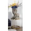 imageDeco 79 Acrylic Plastic Side End Accent Table End Table with Mirrored Top and Acrylic Legs Side Table 19quot x 19quot x 23quot GoldGold