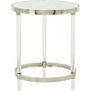 imageDeco 79 Acrylic Plastic Side End Accent Table End Table with Mirrored Top and Acrylic Legs Side Table 19quot x 19quot x 23quot GoldSilver