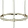 imageDeco 79 Acrylic Plastic Side End Accent Table End Table with Mirrored Top and Acrylic Legs Side Table 19quot x 19quot x 23quot GoldSilver