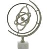 imageDeco 79 Aluminum Armillary Globe with Marble Base 14quot x 12quot x 18quot SilverSilver