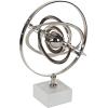 imageDeco 79 Aluminum Armillary Globe with Marble Base 14quot x 12quot x 18quot SilverSilver