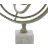 imageDeco 79 Aluminum Armillary Globe with Marble Base 14quot x 12quot x 18quot SilverSilver