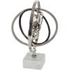 imageDeco 79 Aluminum Armillary Globe with Marble Base 14quot x 12quot x 18quot SilverSilver