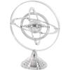 imageDeco 79 Aluminum Armillary Globe with Marble Base 14quot x 12quot x 18quot SilverSilver