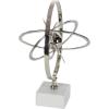 imageDeco 79 Aluminum Armillary Globe with Marble Base 14quot x 12quot x 18quot SilverSilver
