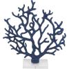 imageDeco 79 Aluminum Metal Coral Decorative Sculpture Home Decor Statue Accent Figurine 19quot x 3quot x 21quot SilverBlue