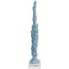 imageDeco 79 Aluminum Metal Coral Decorative Sculpture Home Decor Statue Accent Figurine 19quot x 3quot x 21quot SilverBlue