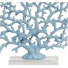 imageDeco 79 Aluminum Metal Coral Decorative Sculpture Home Decor Statue Accent Figurine 19quot x 3quot x 21quot SilverBlue