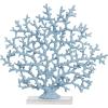 imageDeco 79 Aluminum Metal Coral Decorative Sculpture Home Decor Statue Accent Figurine 19quot x 3quot x 21quot SilverBlue