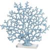 imageDeco 79 Aluminum Metal Coral Decorative Sculpture Home Decor Statue Accent Figurine 19quot x 3quot x 21quot SilverBlue