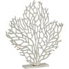 imageDeco 79 Aluminum Metal Coral Decorative Sculpture Home Decor Statue Accent Figurine 19quot x 3quot x 21quot SilverSilver
