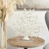 imageDeco 79 Aluminum Metal Coral Decorative Sculpture Home Decor Statue Accent Figurine 19quot x 3quot x 21quot SilverWhite