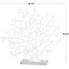 imageDeco 79 Aluminum Metal Coral Decorative Sculpture Home Decor Statue Accent Figurine 19quot x 3quot x 21quot SilverWhite