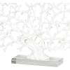 imageDeco 79 Aluminum Metal Coral Decorative Sculpture Home Decor Statue Accent Figurine 19quot x 3quot x 21quot SilverWhite