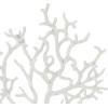 imageDeco 79 Aluminum Metal Coral Decorative Sculpture Home Decor Statue Accent Figurine 19quot x 3quot x 21quot SilverWhite