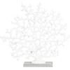 imageDeco 79 Aluminum Metal Coral Decorative Sculpture Home Decor Statue Accent Figurine 19quot x 3quot x 21quot SilverWhite