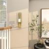 imageDeco 79 Aluminum Metal Wall Sconce Single Candle 6quot x 8quot x 16quot GoldGold