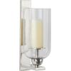 imageDeco 79 Aluminum Metal Wall Sconce Single Candle 6quot x 8quot x 16quot GoldSilver