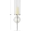 imageDeco 79 Aluminum Metal Wall Sconce Single Candle 6quot x 8quot x 16quot GoldSilver