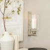 imageDeco 79 Aluminum Metal Wall Sconce Single Candle 6quot x 8quot x 16quot GoldSilver
