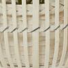 imageDeco 79 Bamboo Wood Handmade Indoor Planter Woven Basket Large Planter Pot with Wooden Tripod Legs Set of 3 Planters 26quot 23quot 20quotH BrownWhite