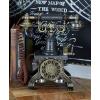 imageDeco 79 Brass Functioning Vintage Style Telephone with Line Cord 10quot x 6quot x 12quot Black10 x 6 x 12
