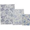 imageDeco 79 Canvas Decorative Box Faux Storage Book Book Shaped Boxes with Varying Coral and Shell Patterns Set of 3 Decorative Keepsake Boxes 12quot 9quot 6quotH Light BlueWhite