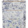 imageDeco 79 Canvas Decorative Box Faux Storage Book Book Shaped Boxes with Varying Coral and Shell Patterns Set of 3 Decorative Keepsake Boxes 12quot 9quot 6quotH Light BlueWhite
