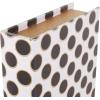 imageDeco 79 Canvas Decorative Box Faux Storage Book Book Shaped Boxes with Varying Coral and Shell Patterns Set of 3 Decorative Keepsake Boxes 12quot 9quot 6quotH Light BlueWhite