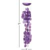 imageDeco 79 Capiz Shell Waterfall Windchime 5quot x 5quot x 27quot BluePurple