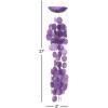 imageDeco 79 Capiz Shell Waterfall Windchime 5quot x 5quot x 27quot BluePurple