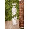 imageDeco 79 Capiz Shell Waterfall Windchime 5quot x 5quot x 27quot BlueWhite
