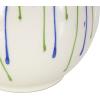 imageDeco 79 Ceramic Abstract Decorative Vase Centerpiece Vases with Green and Blue Drip Design and Handle Flower Vases for Home Decoration 9quot x 8quot x 11quot White8 x 8 x 8